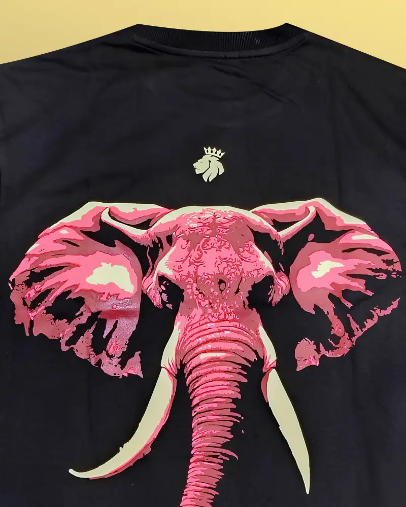 Zhoopie Men’s Graphic T-Shirt – Elephant Edition (XS)