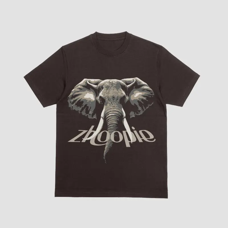 Zhoopie Men’s Graphic T-Shirt – Elephant Edition