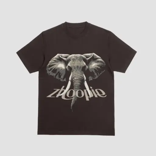 Zhoopie Men’s Graphic T-Shirt – Elephant Edition